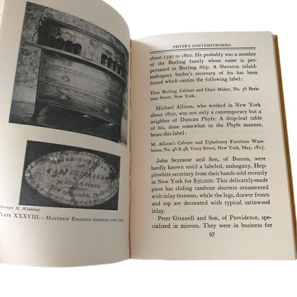 Early American Furniture Makers 1930 1st Edition THOMAS HAMILTON ORMSBEE NO DJ. - Picture 11 of 12